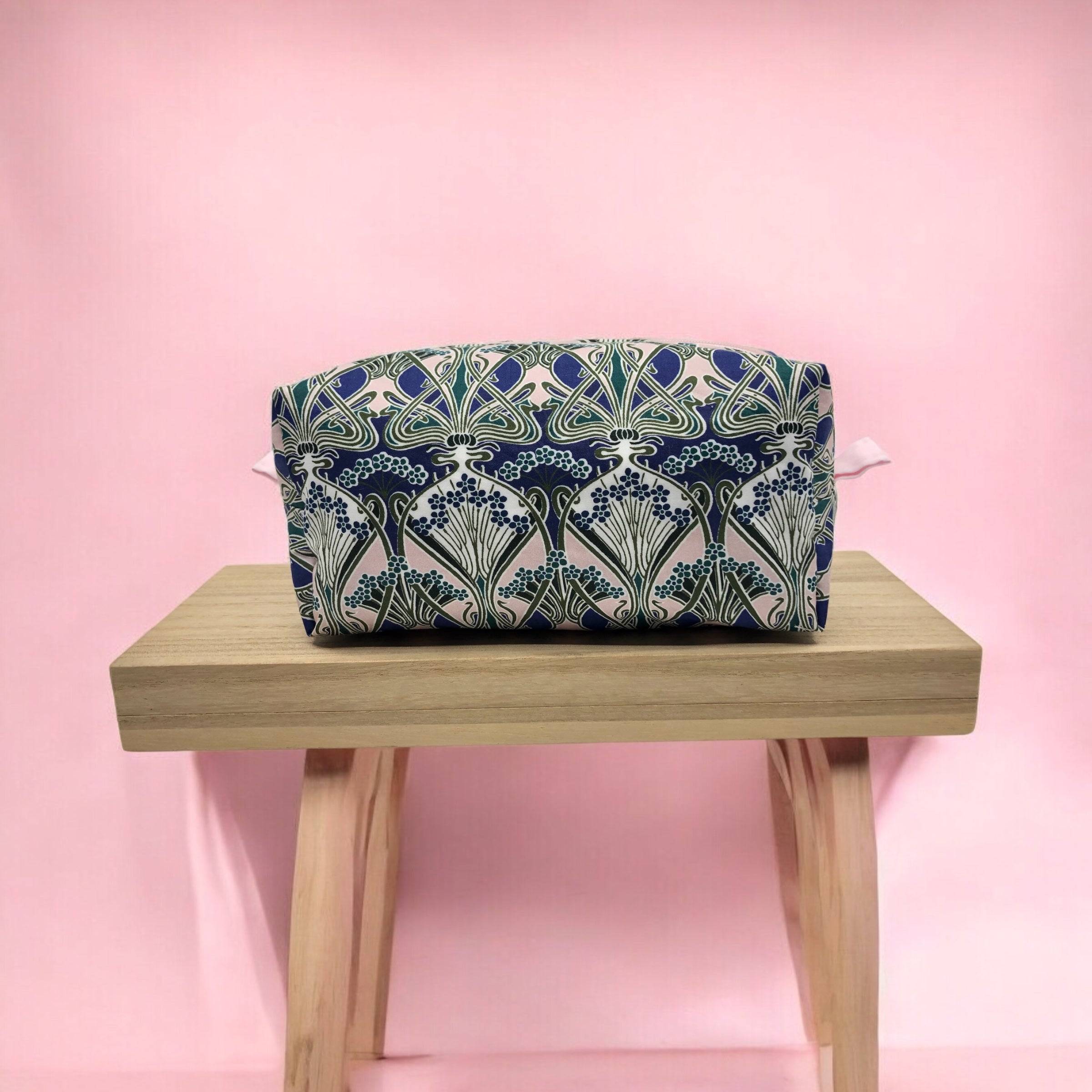 Ianthe Liberty fabric boxy zipper pouch