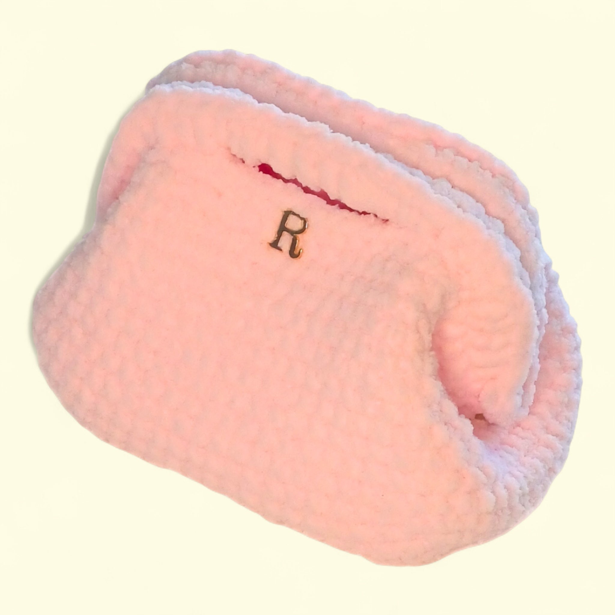 Sherbet Pink Chunky Clutch Bag - 70’s Inspired