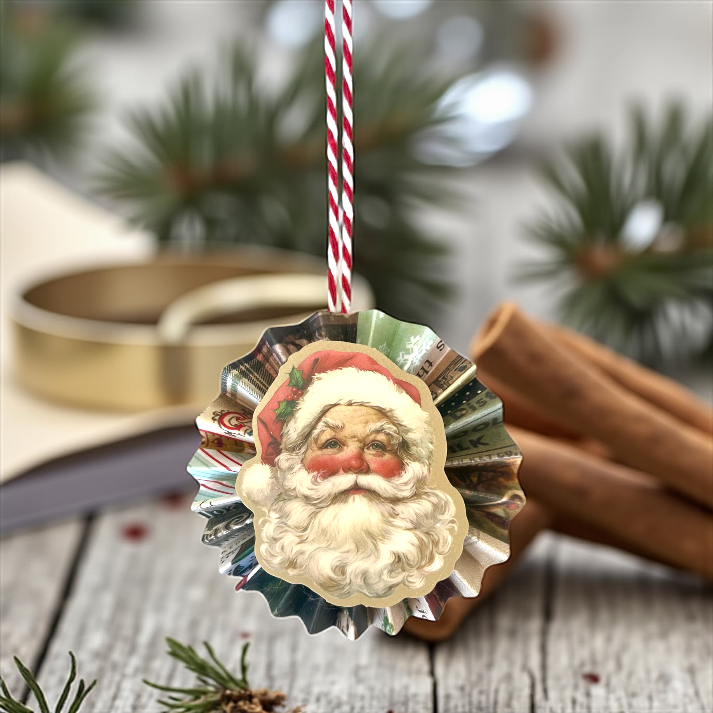 Handmade Vintage Style Cherub Christmas Ornaments