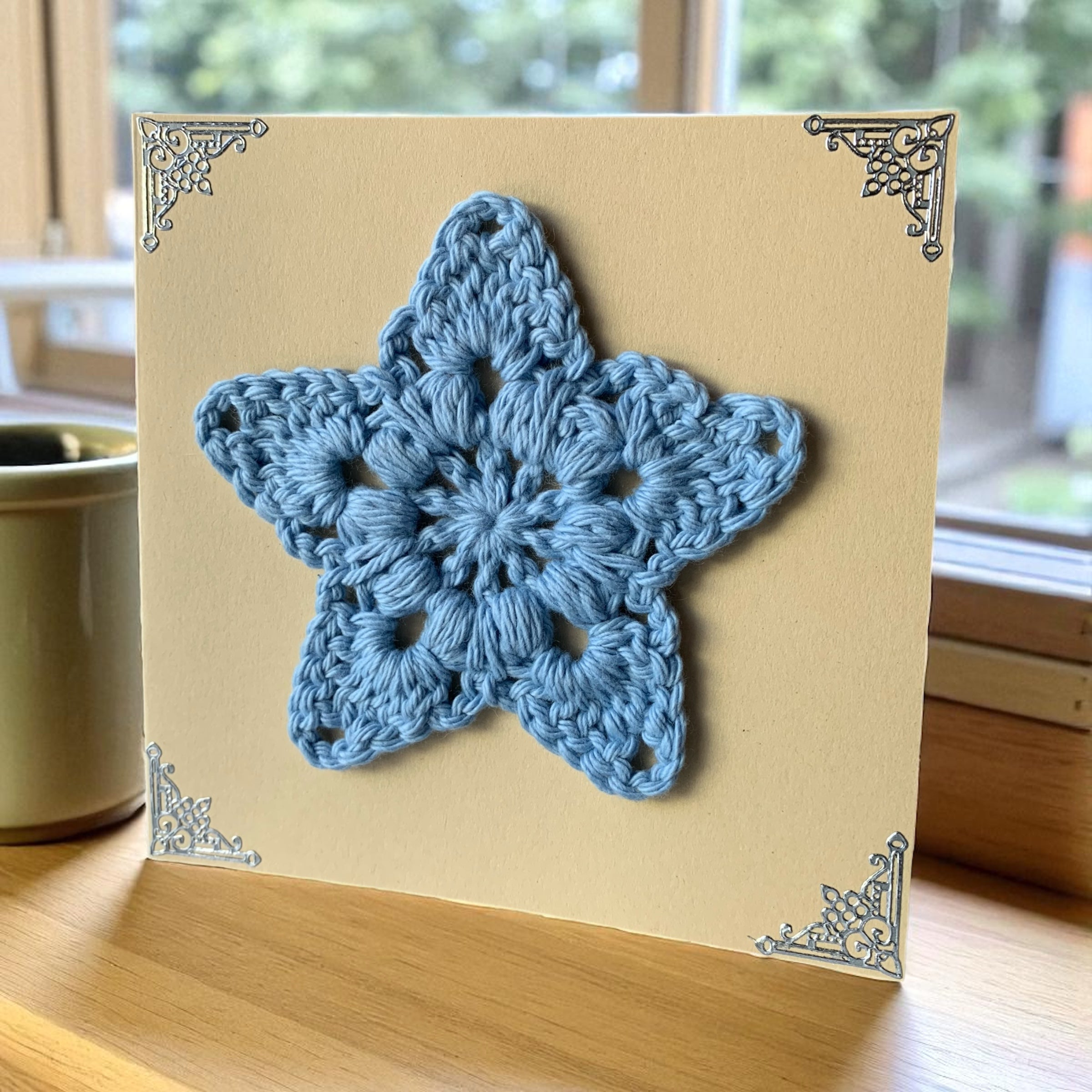 Crochet Christmas Cards – Handmade Holiday Cards with Crochet Appliqué – Unique Christmas Gift