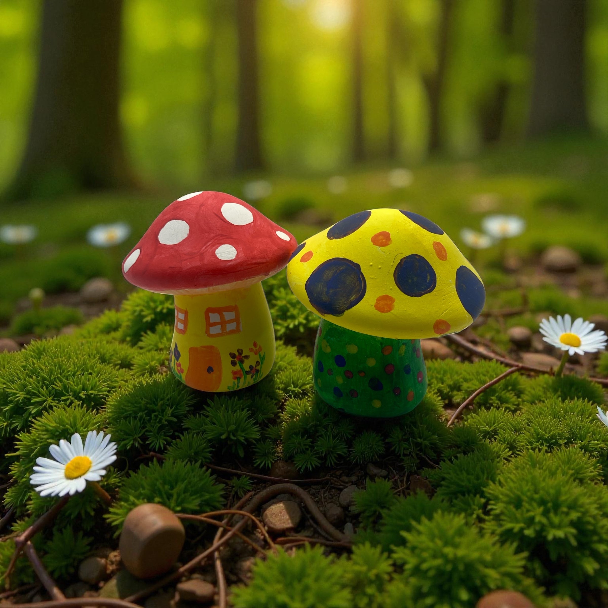 Kids Ceramic Mushroom Painting Kit