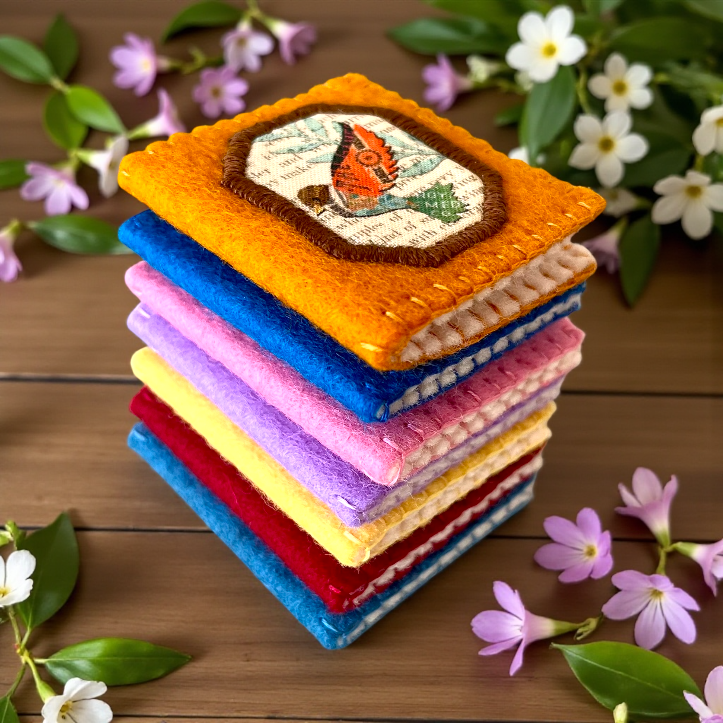 Handmade Mini Felt Needle Books