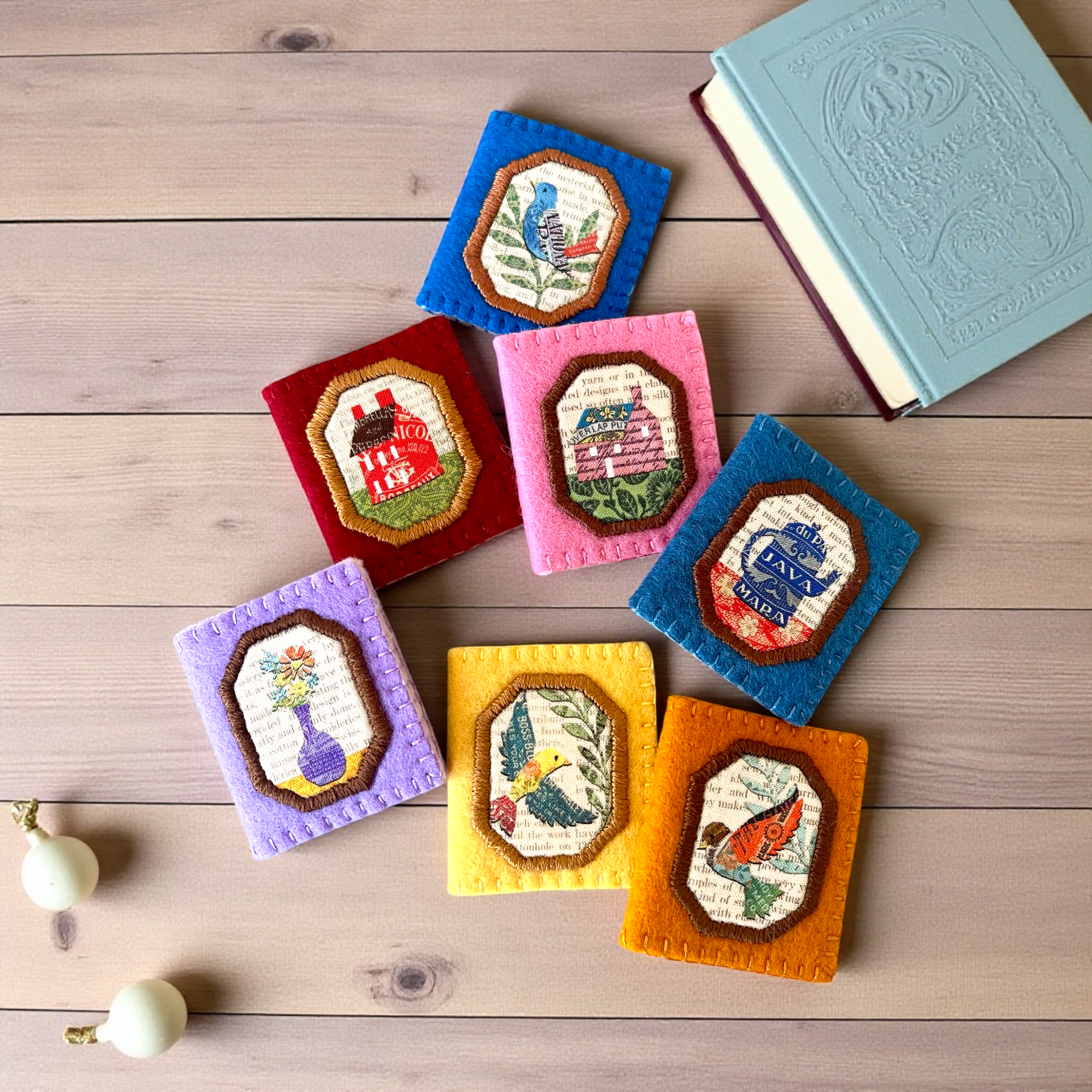 Handmade Mini Felt Needle Books