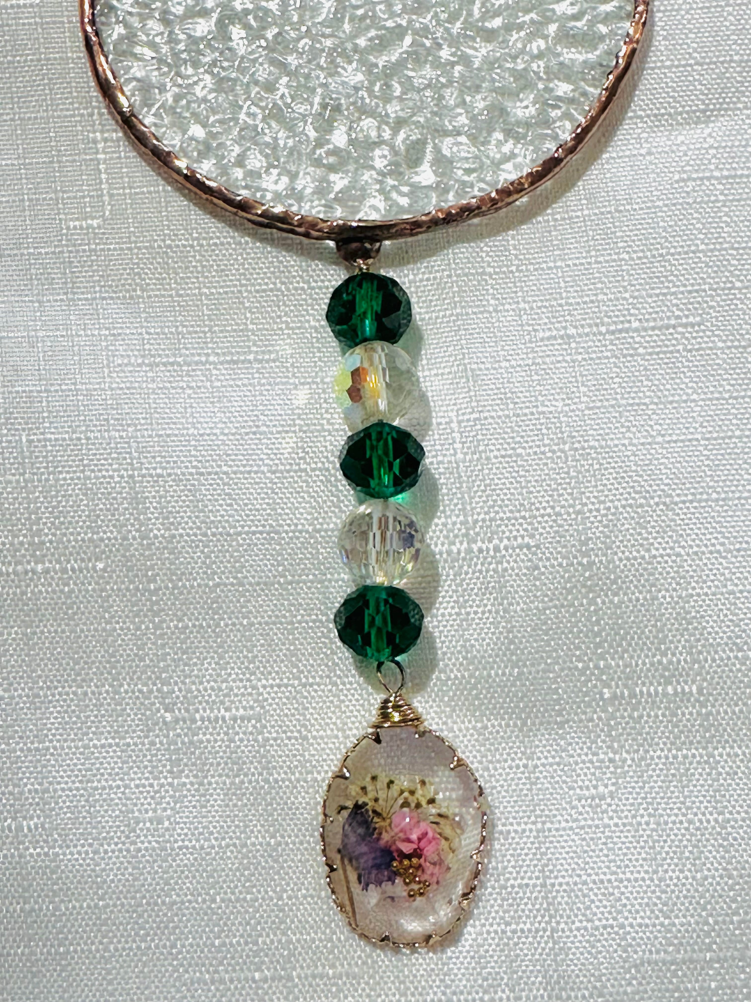 Art deco inspired mini panel sun catcher