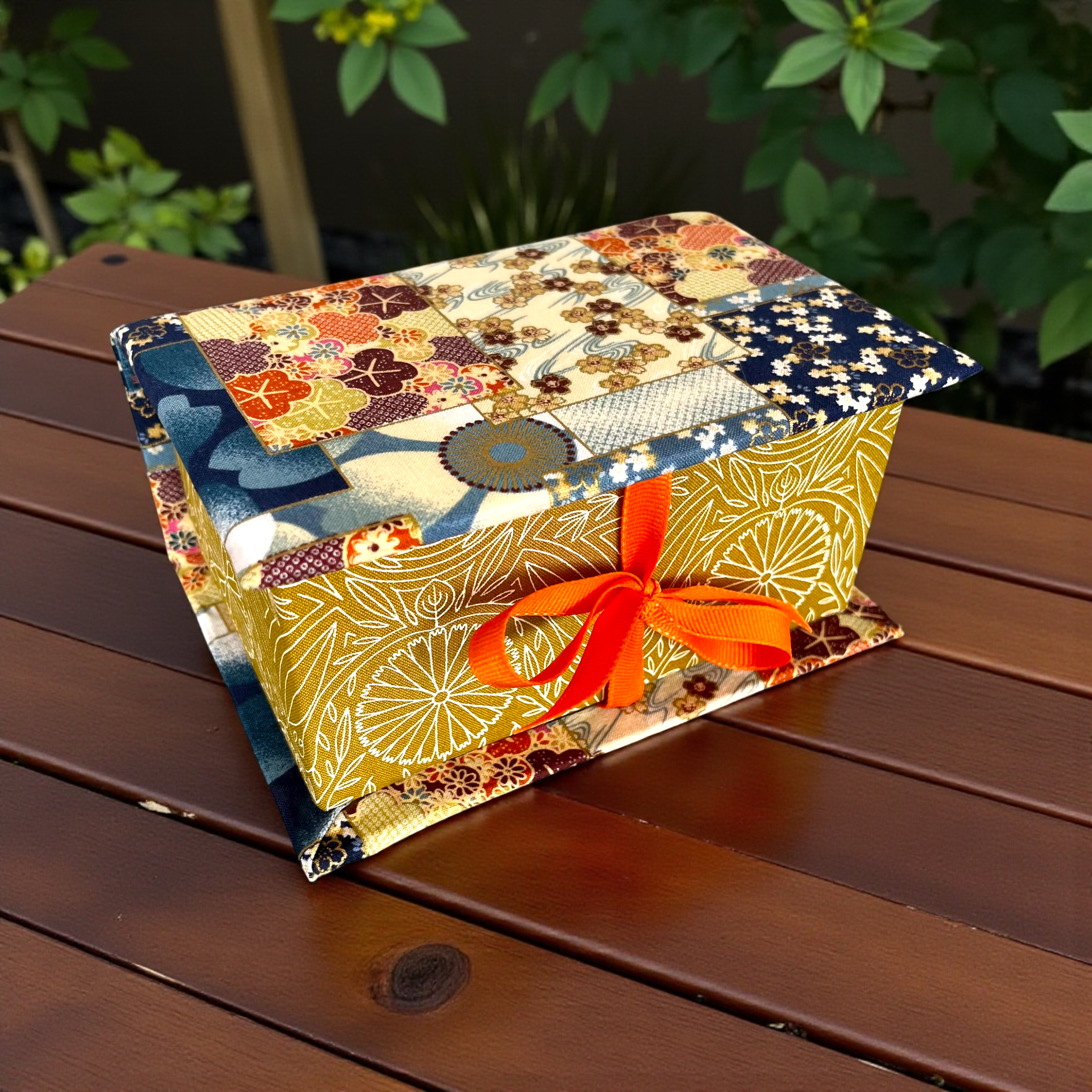 Handmade Japanese Inspired Fabric Storage Box