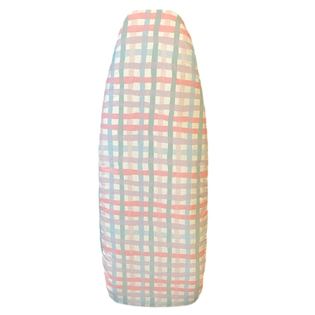 Padded Ironing board cover-Pink Blue Check