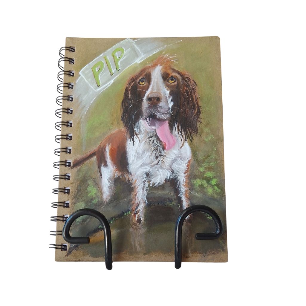 Pet Portrait Notebook - Customised Handpainted Notebook