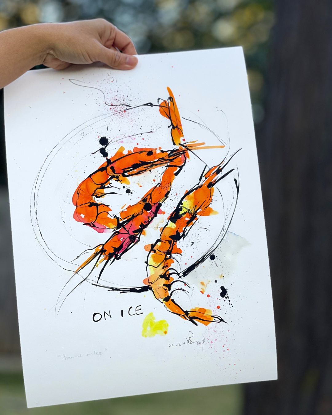 Prawns on Ice  | Print | A5-A1