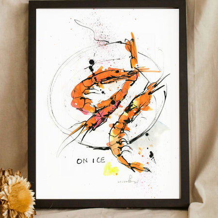 Prawns on Ice  | Print | A5-A1