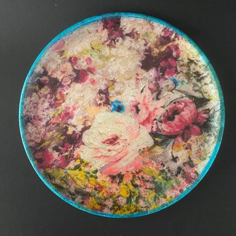 Trinket Dish – Fuschia Meadow, decoupage