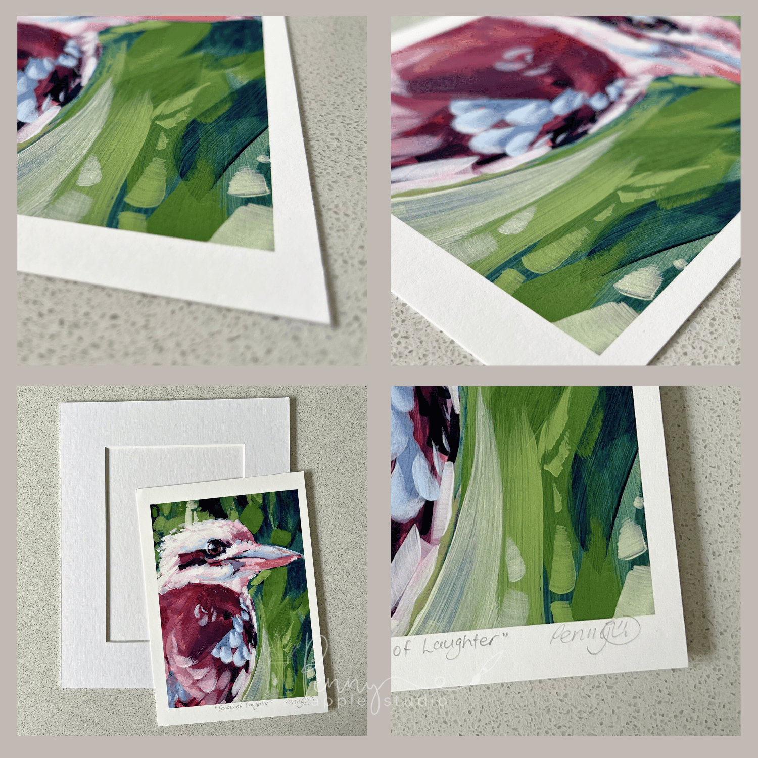 Unframed Archival Wall Art Print – Laughing Kookaburra