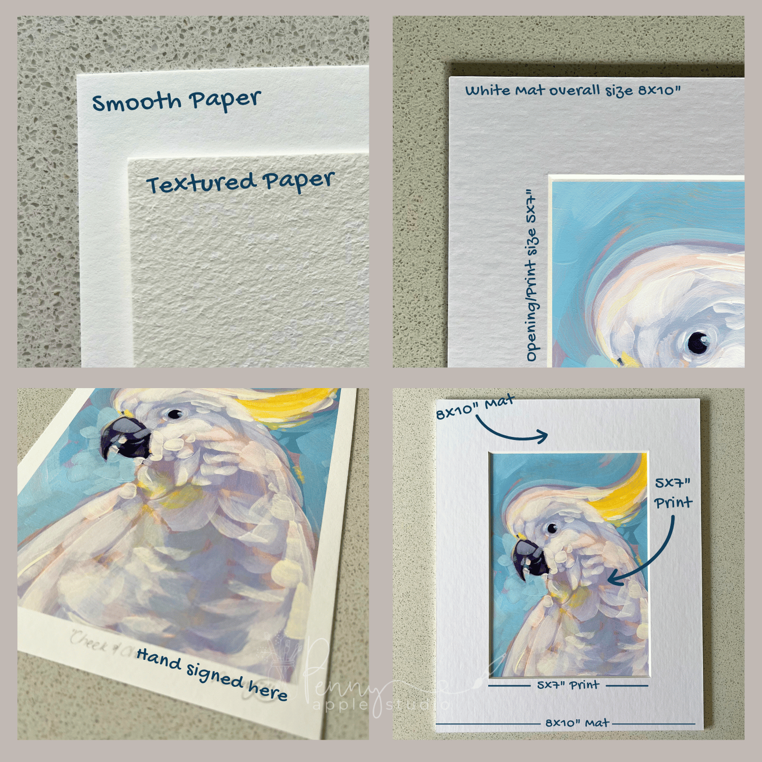 Unframed Archival Wall Art Print – Sulphur Crested Cockatoo