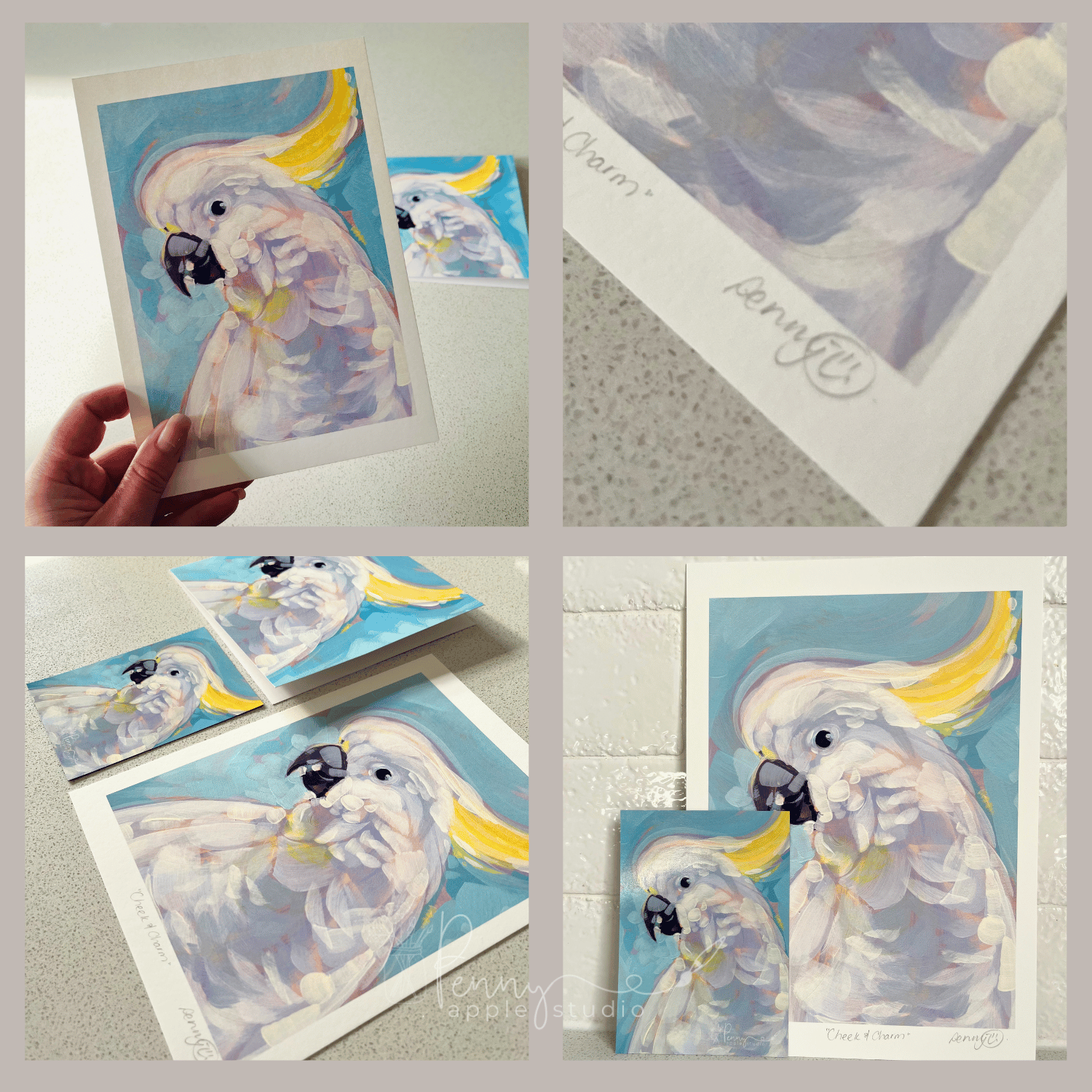 Unframed Archival Wall Art Print – Sulphur Crested Cockatoo