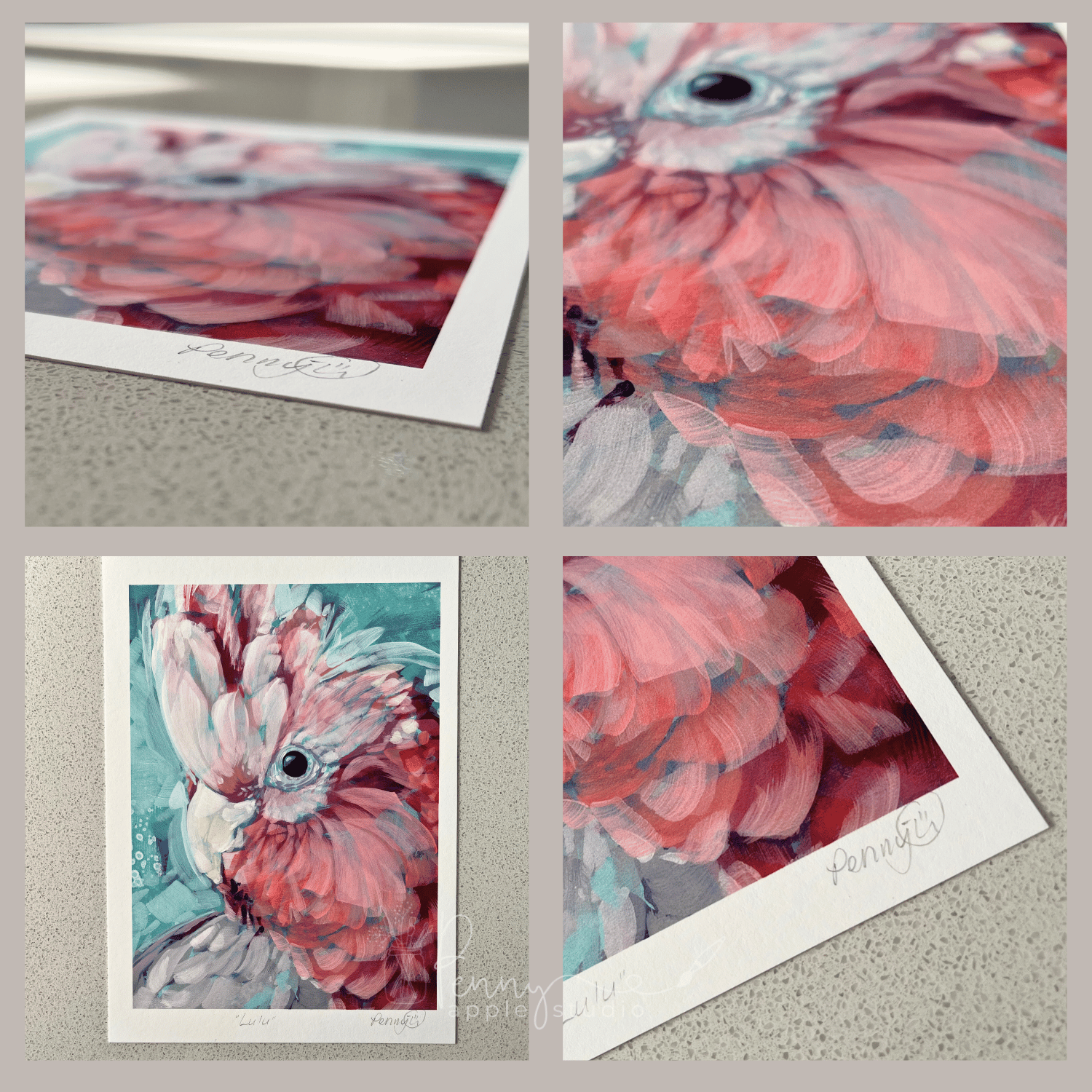 Unframed Fine Art Open Edition Print – Lulu Galah