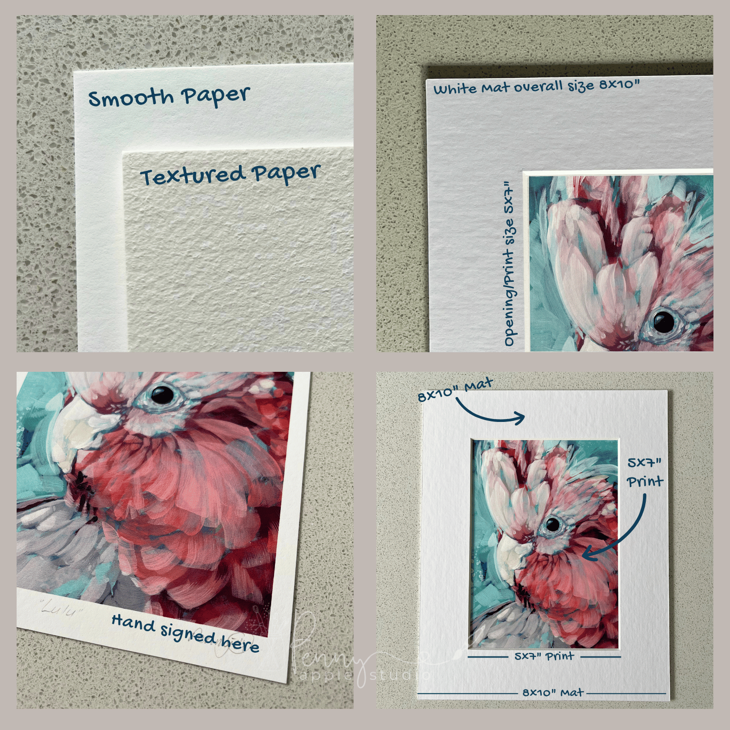 Unframed Fine Art Open Edition Print – Lulu Galah