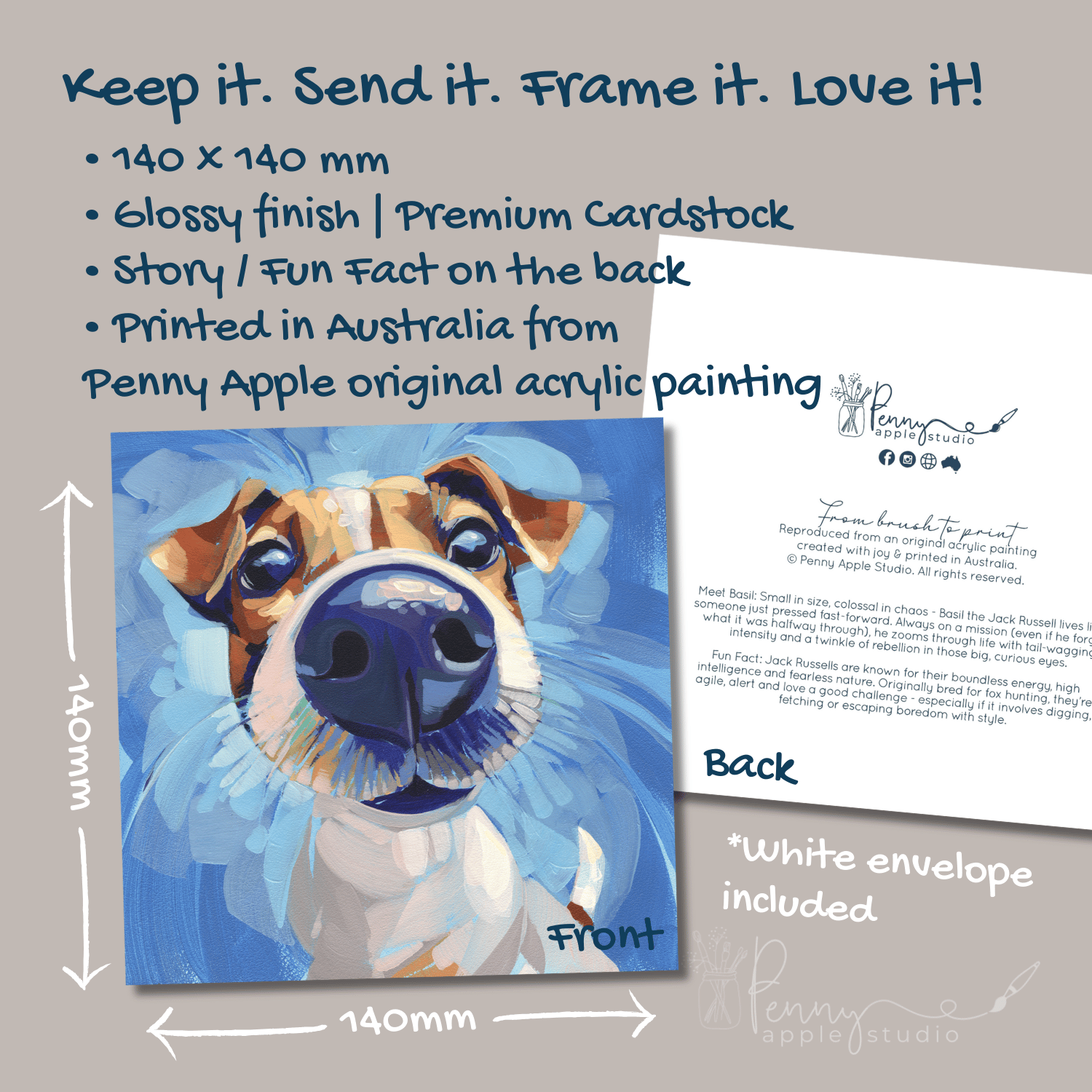 (3) Paws & Personality Dog Art Greeting Card Set