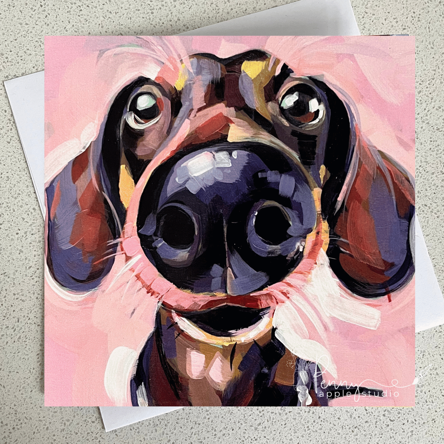 (3) Paws & Personality Dog Art Greeting Card Set