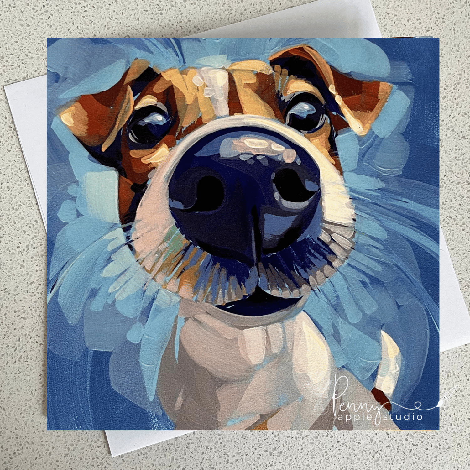 (3) Paws & Personality Dog Art Greeting Card Set