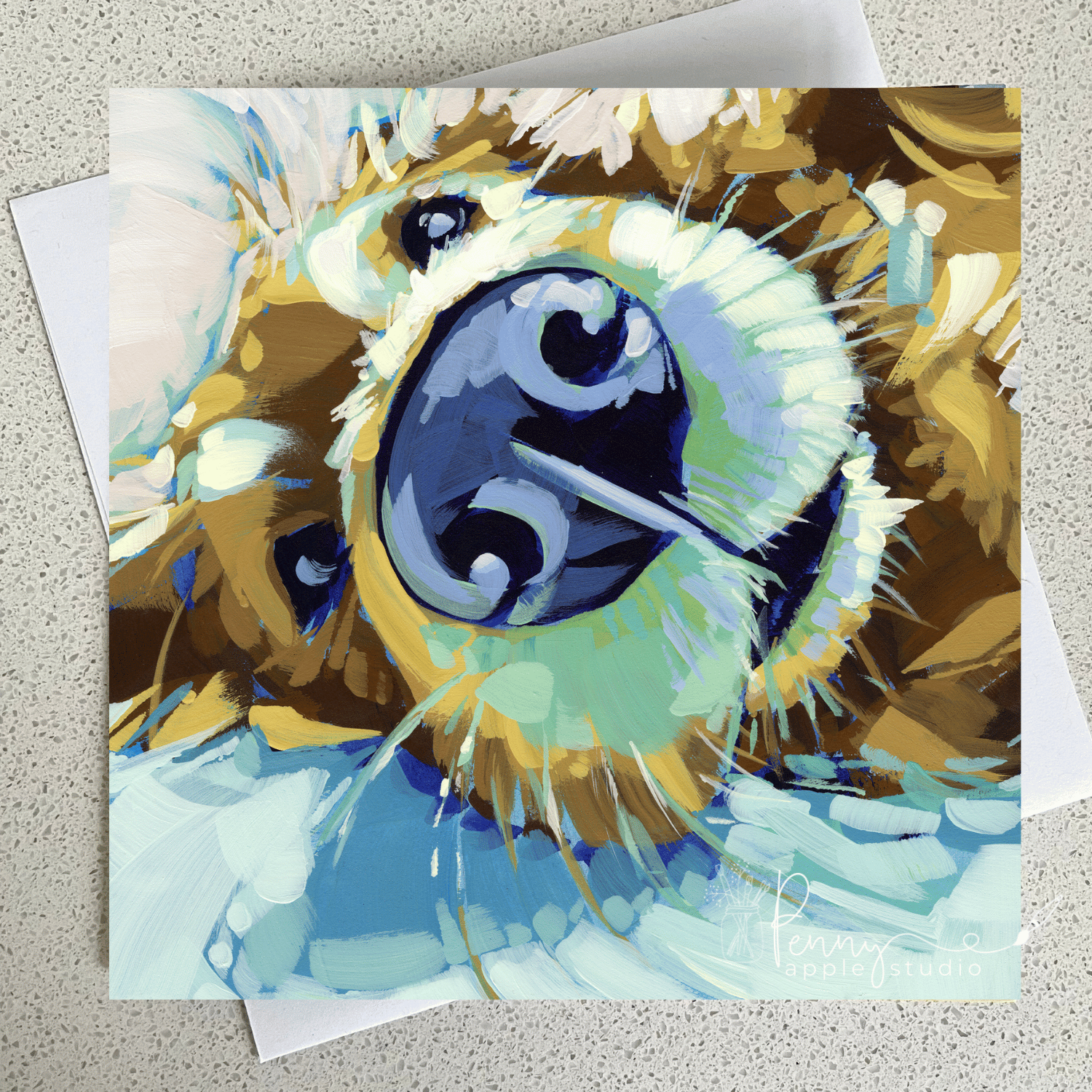 Playful Puppy Dog Greeting Card – Fergus