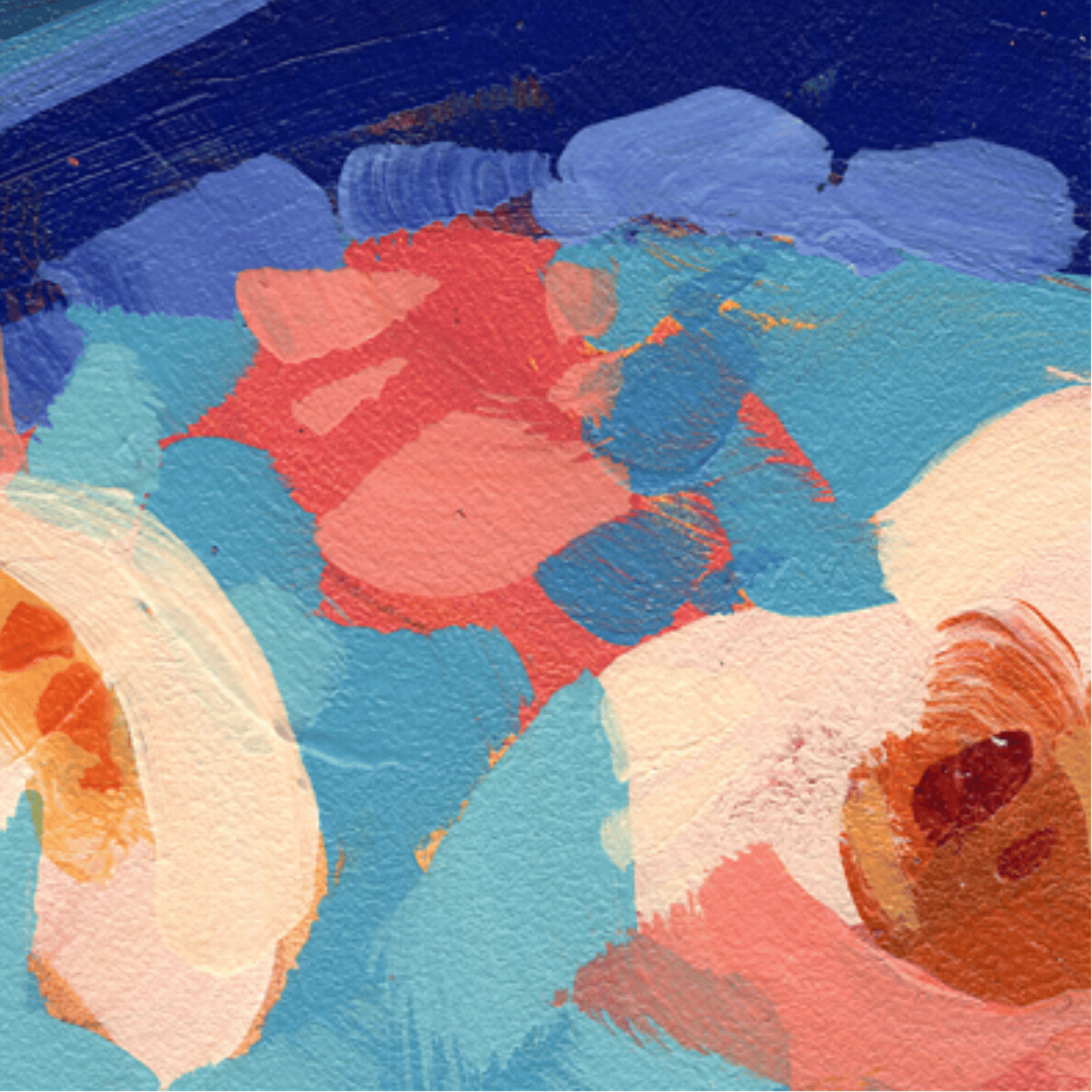 Unframed Square Puppy Dog Wall Art Print – Tassel