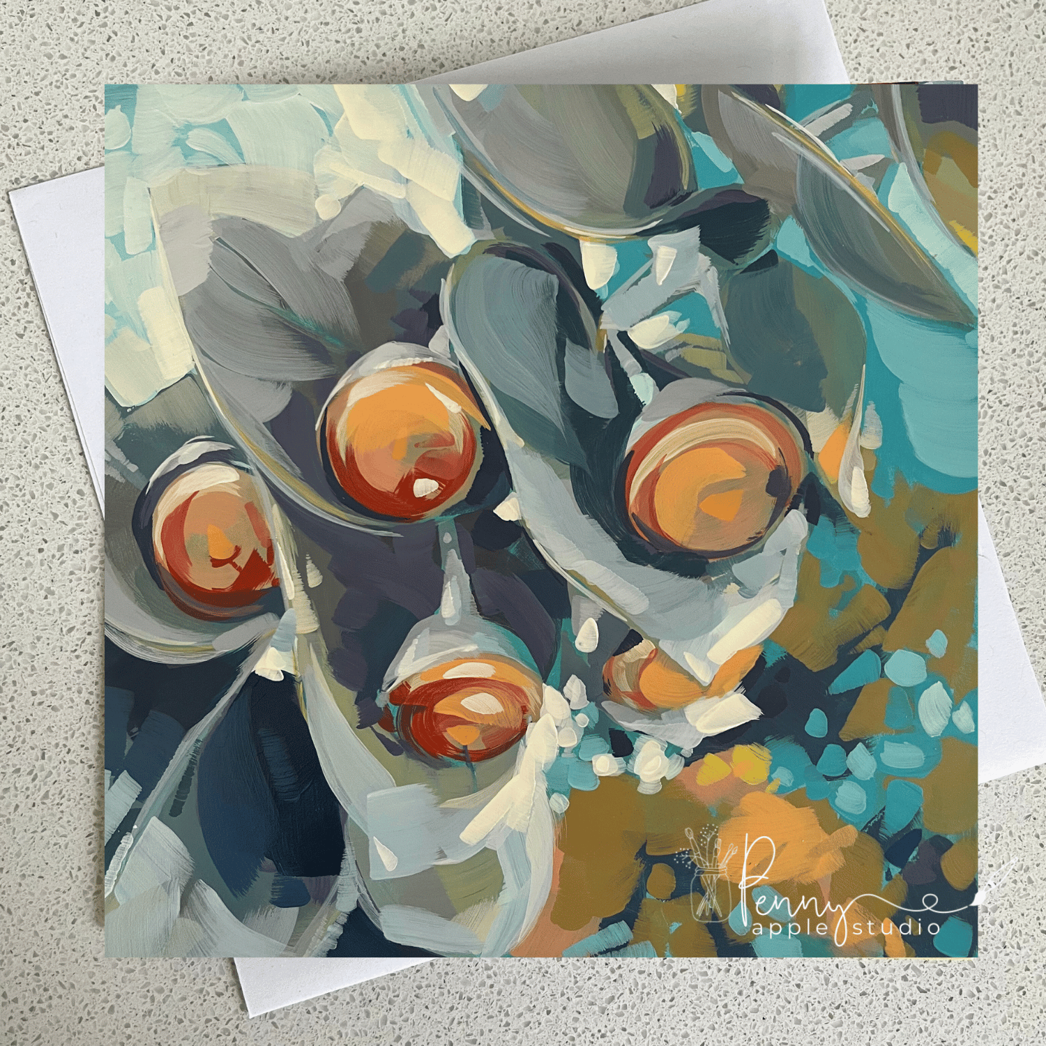 (1) Australian Gumflower Greeting Card – You Choose