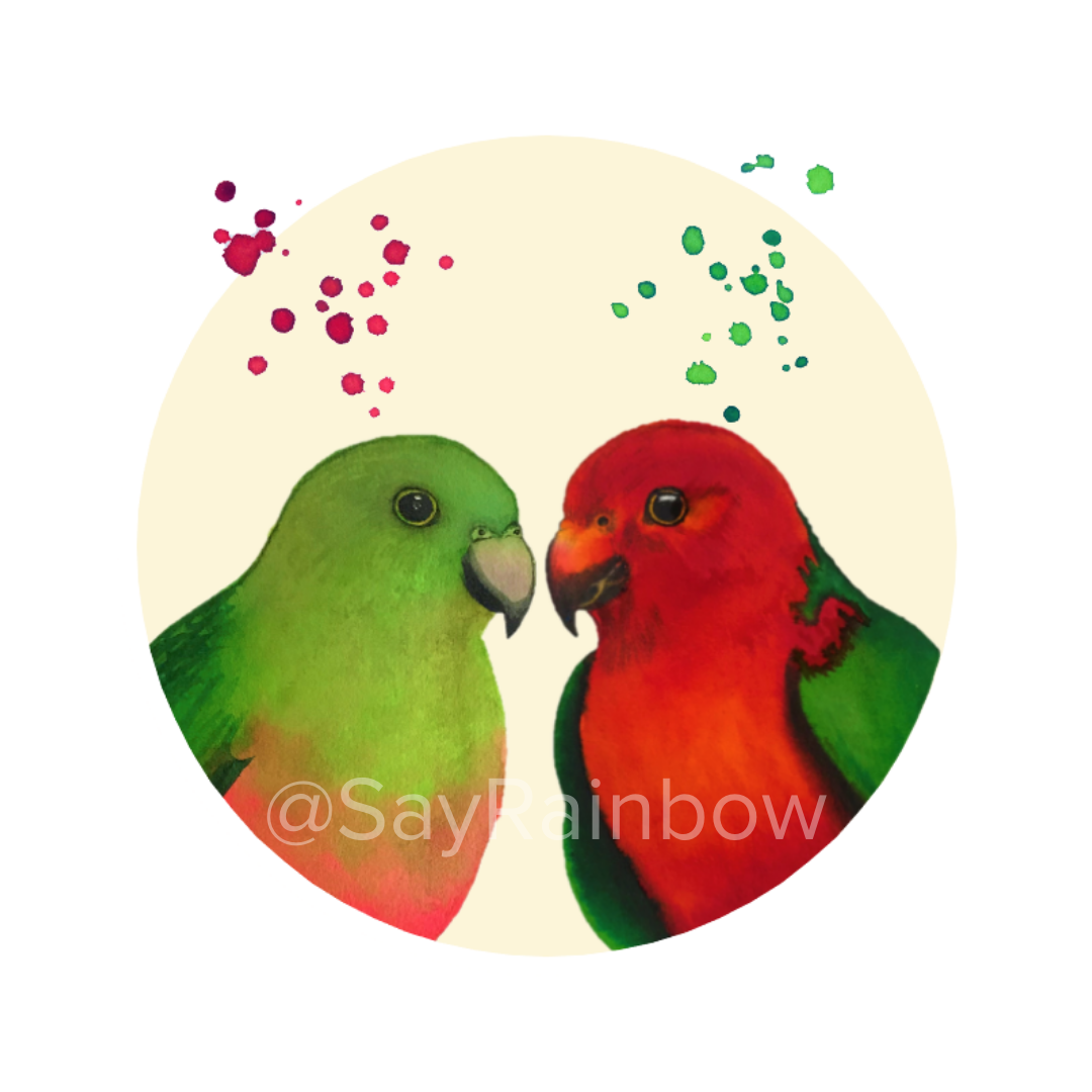 Australian Bird Greeting Card - Parrots