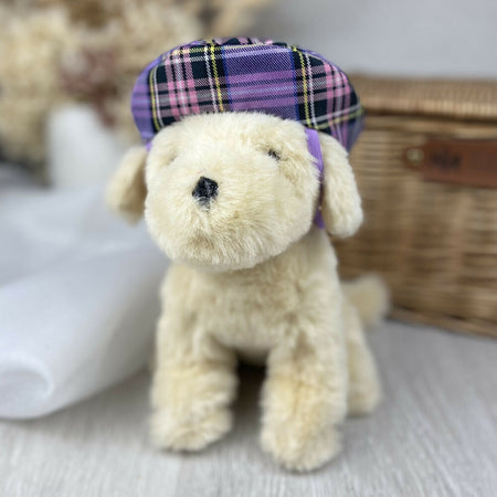 Purple Tartan Pet Beret