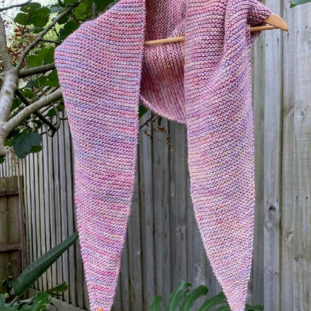 PDF Scarf Knitting Pattern, Diamond Scarf, Triangle Shawl DIY PDF