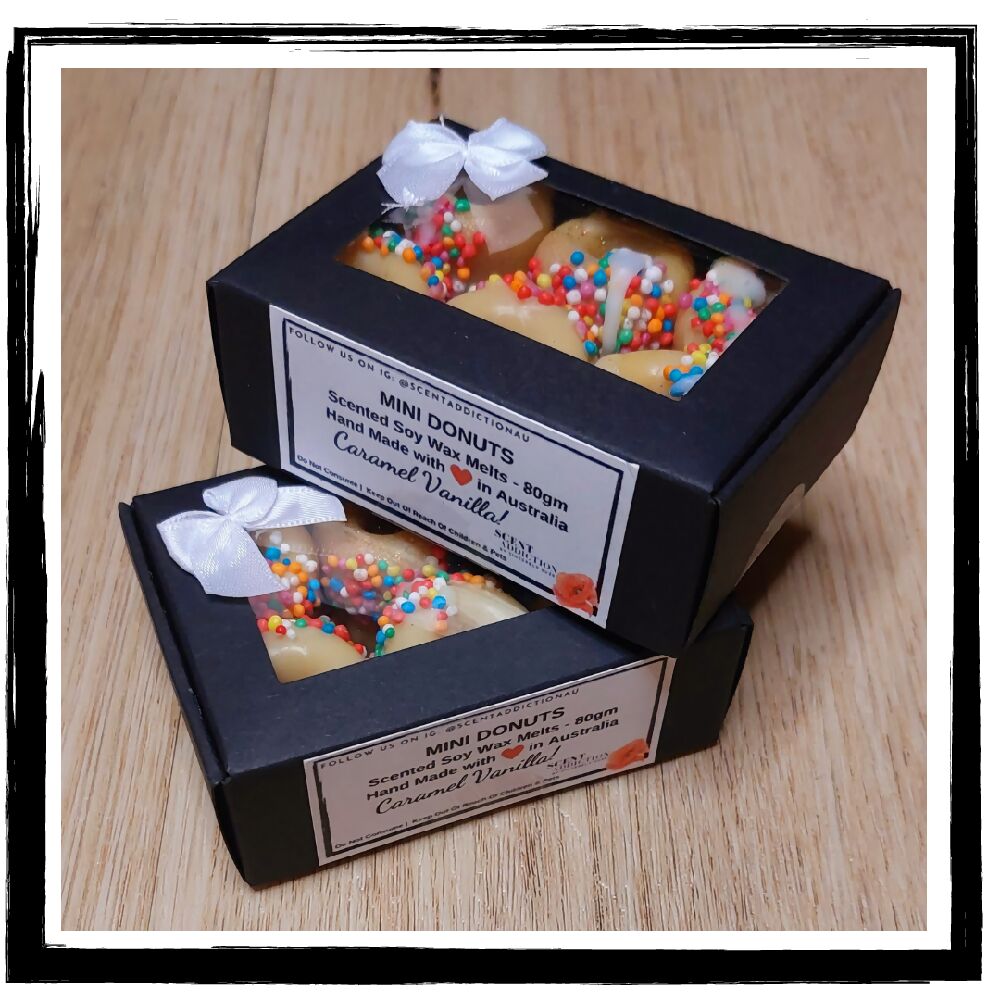 Scented Soy Wax Melts - 12 Mini Donuts in a Box