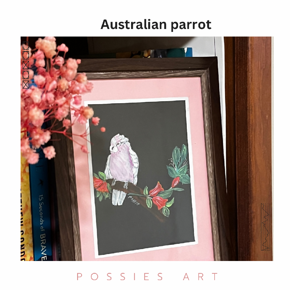 Australian parrot original painting