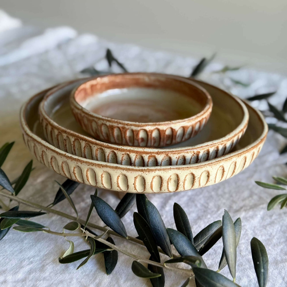 Australian-Ceramic-Artist-Ana-Ceramica-Handmade-Pottery-Ceramics-Home-Decor-Kitchen-and-Dining-Servingware-Handbuilt-Carved-Blate-Rustic-Dinner-Bread-Dessert