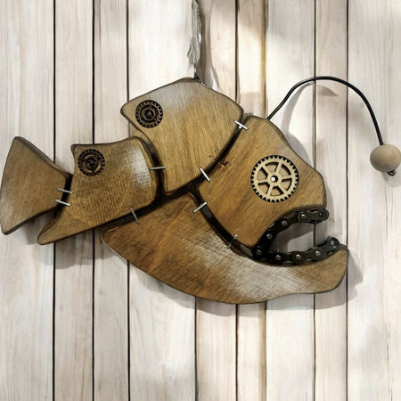 Angus - Steampunk Anglerfish Wall Art