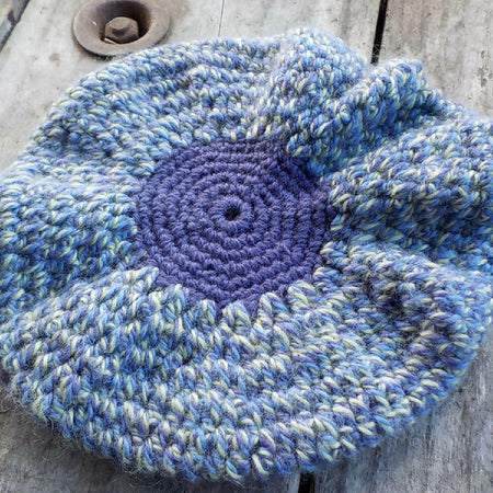 child's crocheted beret, pure wool ON SALE!!!