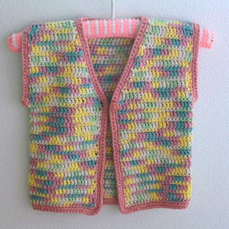 Childs/Toddler Cotton Vest Crochet 1-2 years