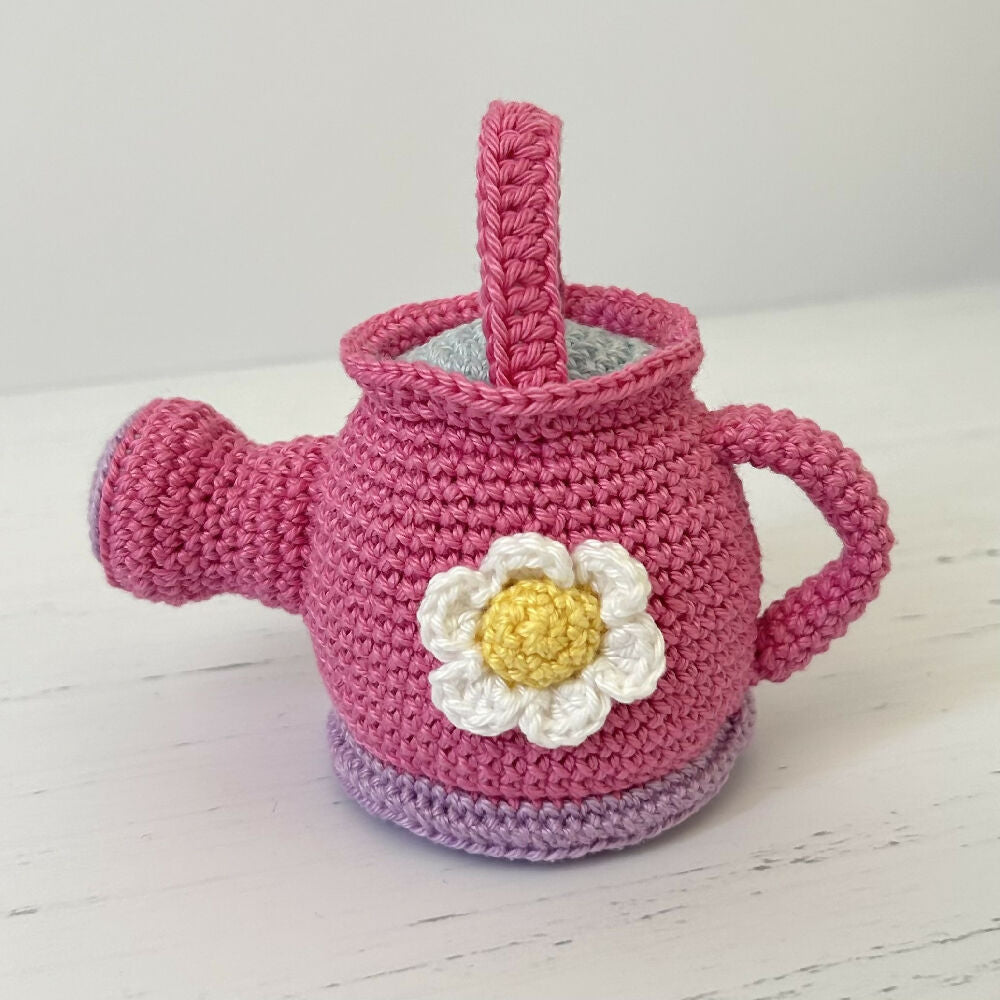 Charming | Crochet | Watering Can | Pink | Ready to Ship