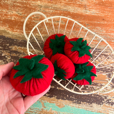 3 Tomatoes, play felt food