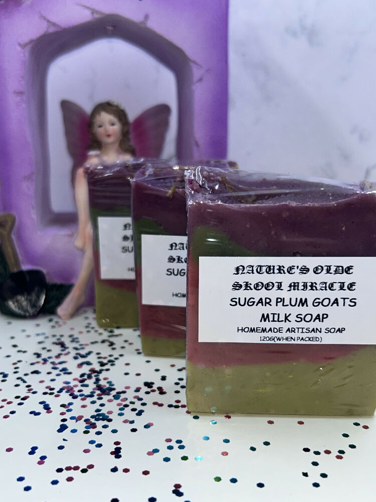 Sugar plum goat’s milk soap