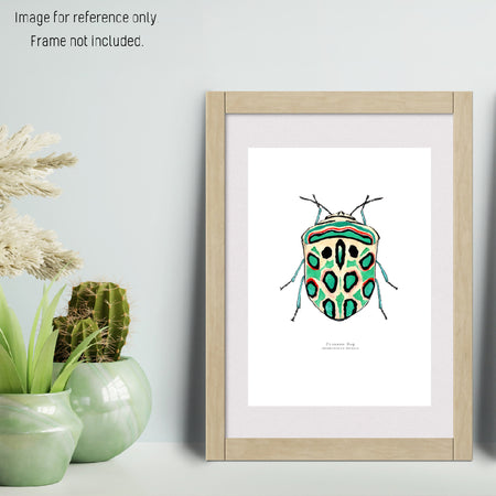 Watercolour Art Print - The Fauna Series - 'Picasso Bug'