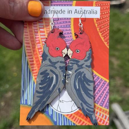 Gang Gang Cockatoo Earrings