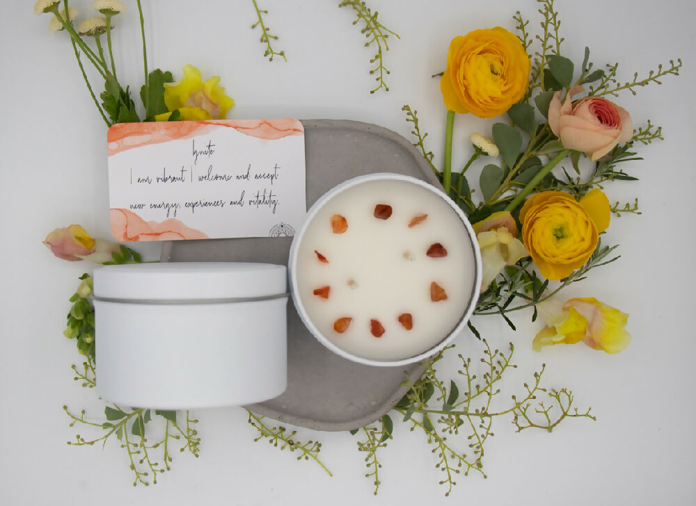 Ignite- Crystal Soy Affirmation Candle