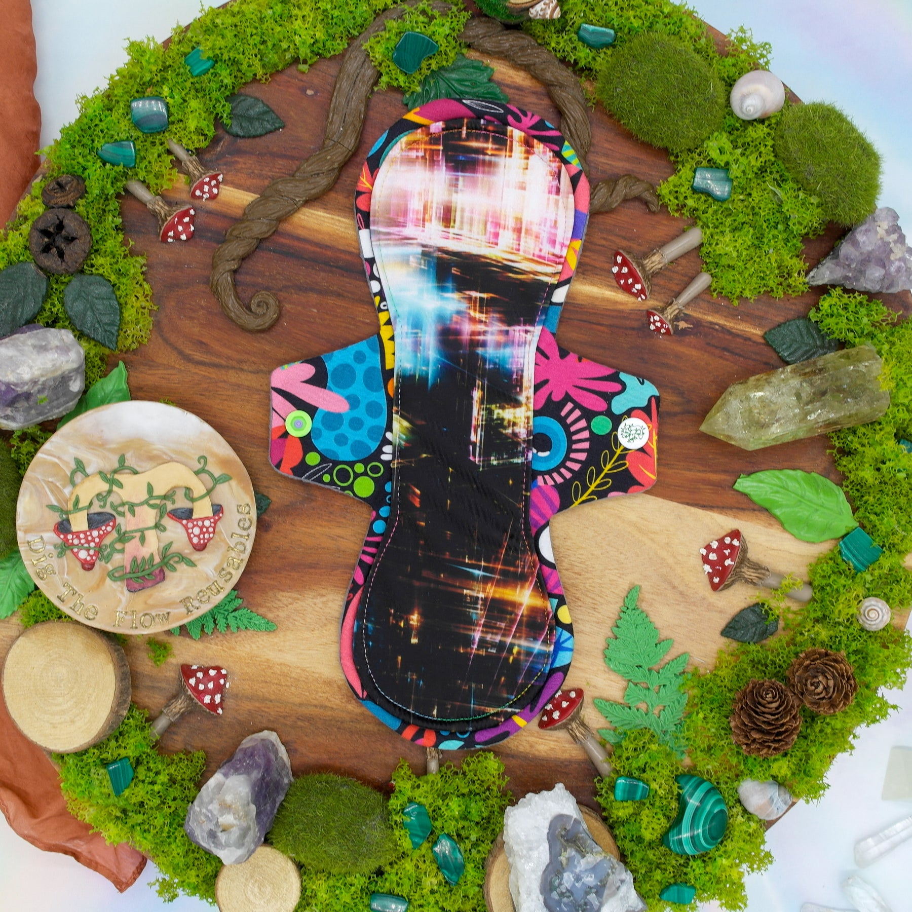 reusable cloth pad ecofriendly handmade in Australia 10" Moderate flow - Speed