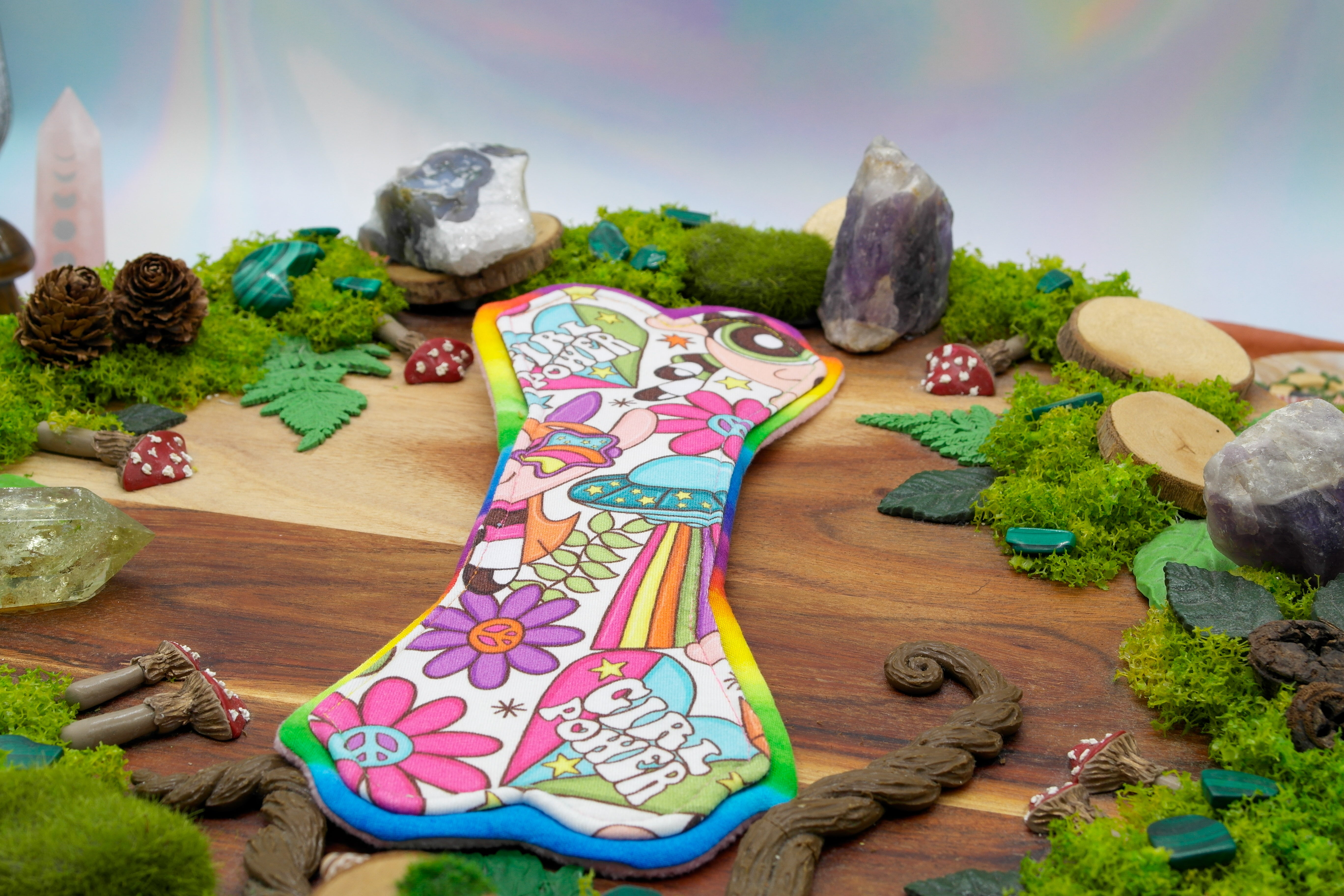 Reusable menstrual cloth pad 10" heavy (Lips of an Angel)