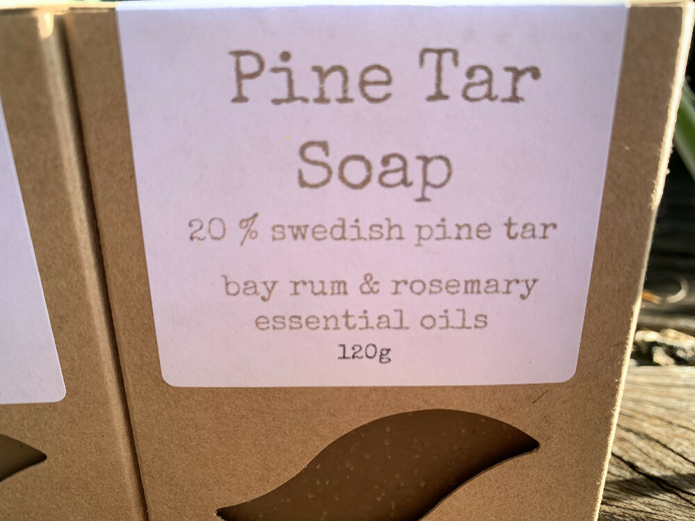 Pine Tar Soap - pack of 4 bars.