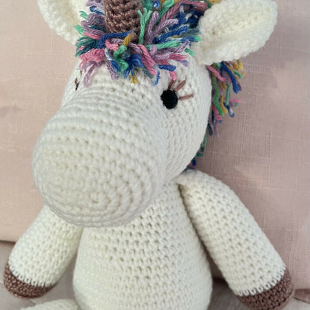 Umaiza the Unicorn Crochet Soft Toy
