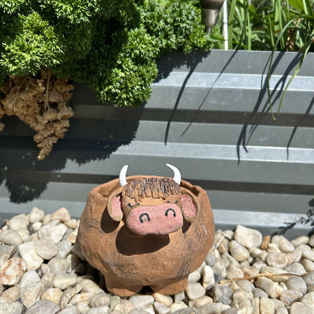 Brown Cow Planter Large