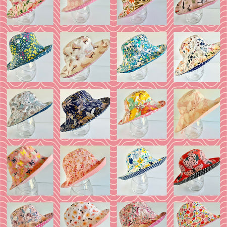 Ready to post- Medium size wide brim hats- reduced price