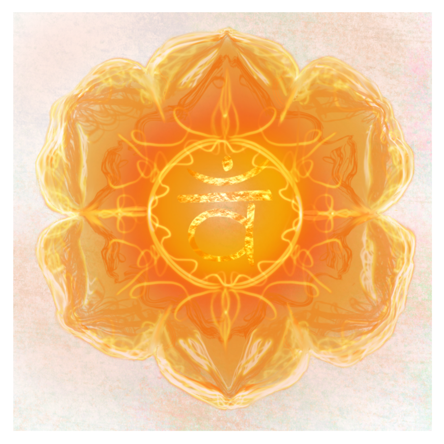 Sacral Chakra (Svadhisthana) - Original Artwork Framed Print