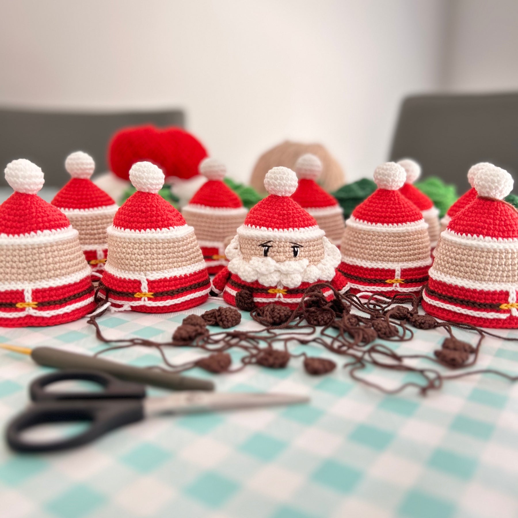 Pre-Order | Crochet | Reversible Santa Claus | Christmas Tree | Fidget Toy 