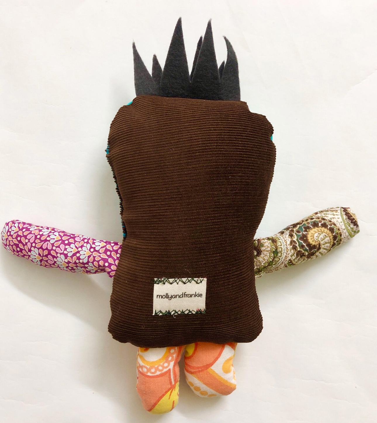Fabric Monster Doll, Worry Doll, Softie Art Doll - Ashie