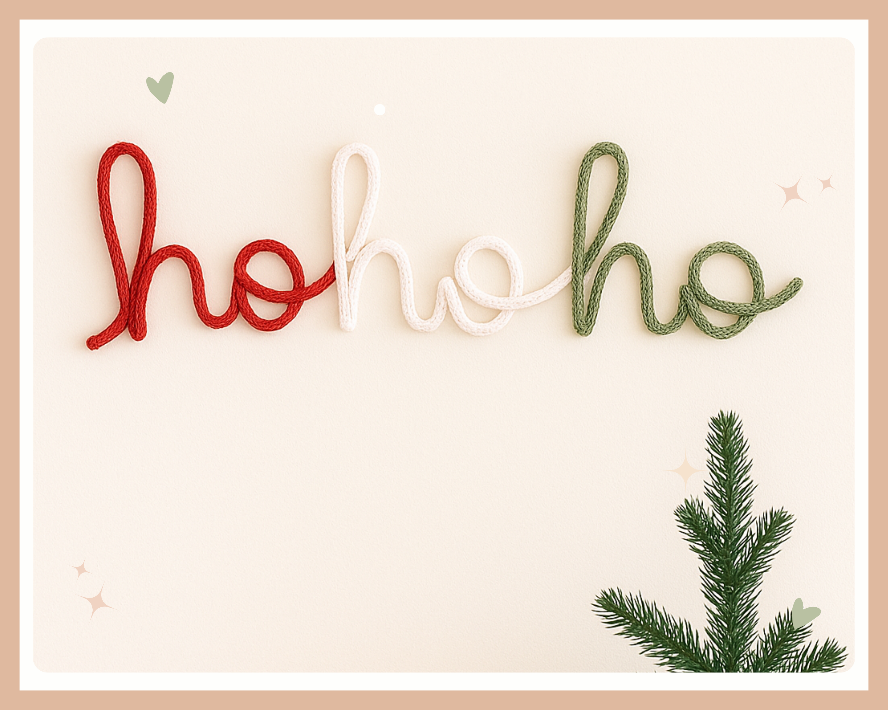 Christmas wall bookshelf knitted decor